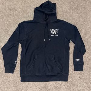 Sworn To Us City Of LA Black Hoodie Mens Size Medium